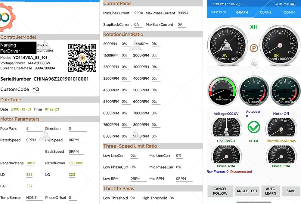 Surron Talaria Fardriver Controller  ND96450  92-96V Akku